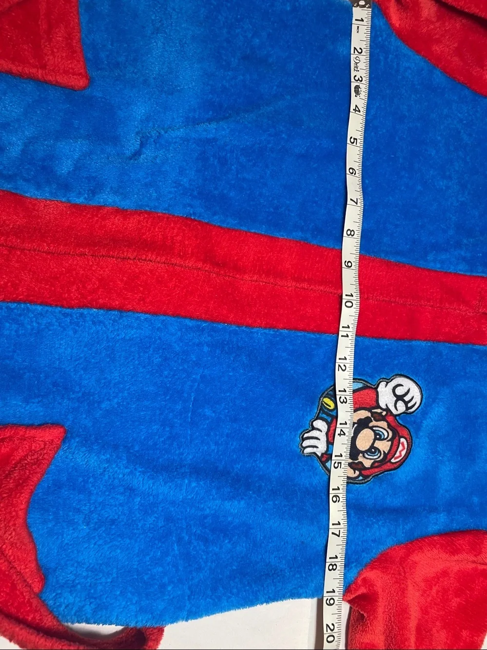 Nintendo Super Mario Hooded Robe - Red & Blue